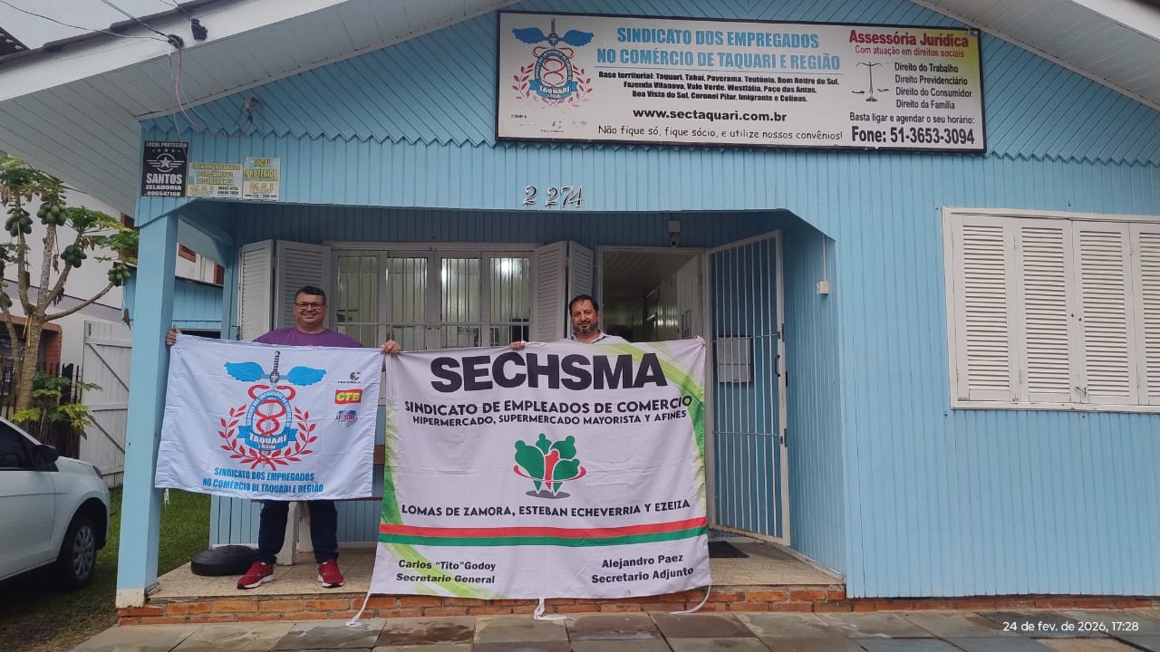 Sindicalista Argentino visita sede do Sindicomerciários